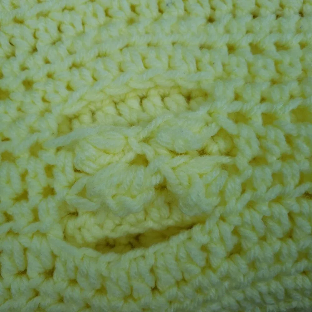 Yellow- Handmade Throw/Lap Blanket